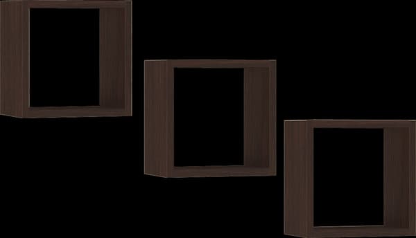 VÆGPLADE K 25x25cm SÆT 3stk WENGE