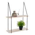 Pikkukuva 4 / 4: Rootz Haag -seinähylly - Puinen hylly - Näytön hyllyt - Moderni muotoilu - 55 cm x 21cm x 72cm