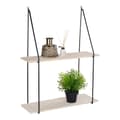 Pikkukuva 1 / 4: Rootz Haag -seinähylly - Puinen hylly - Näytön hyllyt - Moderni muotoilu - 55 cm x 21cm x 72cm