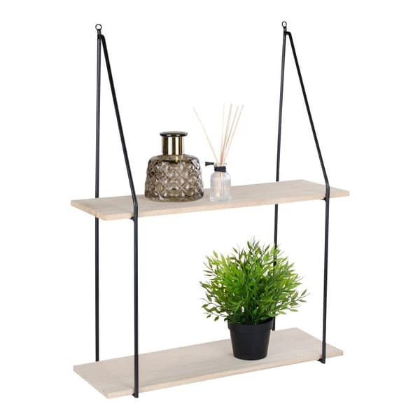 Rootz Haag -seinähylly - Puinen hylly - Näytön hyllyt - Moderni muotoilu - 55 cm x 21cm x 72cm