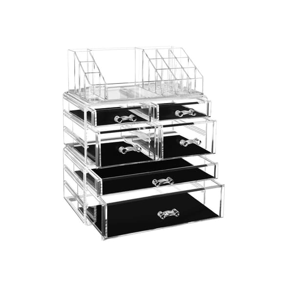 Makeup organizer med 6 skuffer