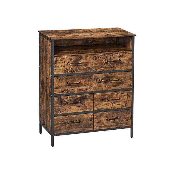 Kommodeskuffer vintage brun-sort