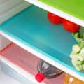 Miniatyrbild 1 av 5: Tvättbara kylskåpsmattor, 9-pack, transparenta, för hyllor, lådor, bord, 3 röda, 3 gröna, 3 blå, robusta