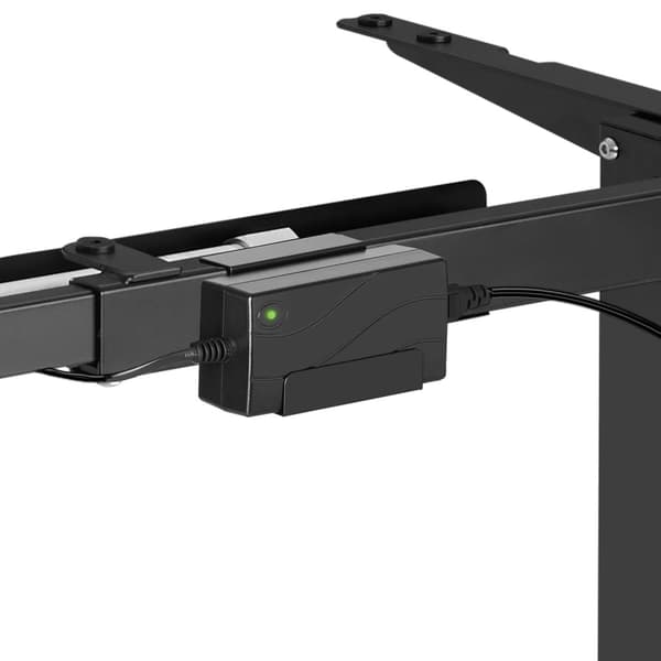 Hæve sænke stel elektrisk justerbart 85-129x65x71-121cm - sort