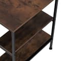 Miniatyrbillede 3 af 8: Skrivebord Canton 120x60x75,5cm - Industrielt mørkt træ, rustikt