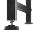Miniatyrbillede 4 af 8: Skrivebord Canton 120x60x75,5cm - Industrielt mørkt træ, rustikt