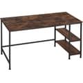 Miniatyrbillede 1 af 8: Skrivebord Canton 120x60x75,5cm - Industrielt mørkt træ, rustikt