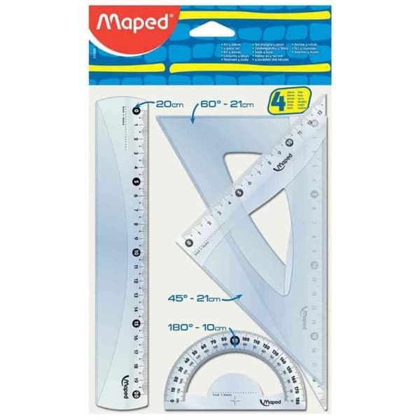 Medium Start 242 geometri kit 4 stycken Tranpare