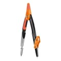 Miniatyrbild 4 av 6: Compas - Maped - Öppen Metall - Förpackning 3 Delar - Universell Ring - Orange Blyertsetui
