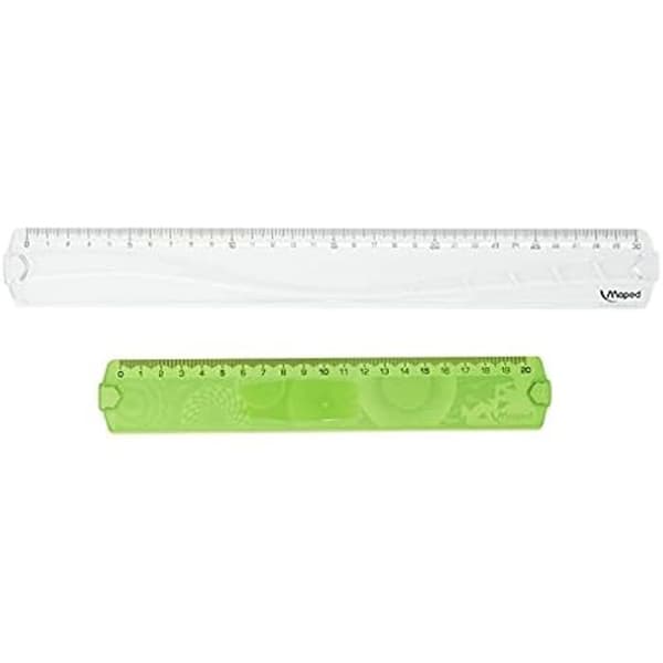 Kit Traz - MAPED - Linjal, Vinkel, Protractor - För Barn - Blandet - Lätt att transportera