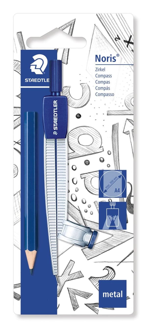 Staedtler universaali koulukompassi + kynäläpipainopakkaus