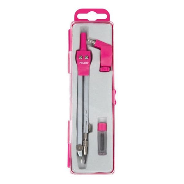 Kompass - Skola - Integrerad ledning - Universal - Blyertsadapter - Rosa