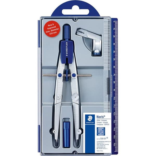 Skolkompass - STAEDTLER - Noris Club 550 01 - 156 mm - Snabbjustering - Fällbar