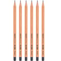 Miniatyrbild 2 av 5: Maped - Set med 6 Black'Peps FSC HB grafitpennor och 1 White Technic 600 Eraser - Träpennor
