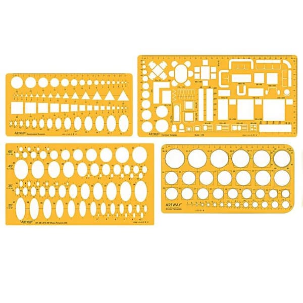 Artway geometri kit - 2303169 - Set med stenciler