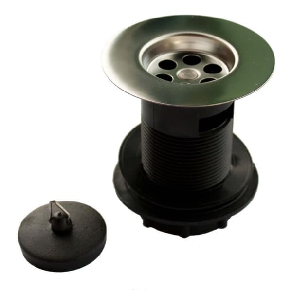 Oracstar Slotted Basin Waste Collector And Plug Black One Size
