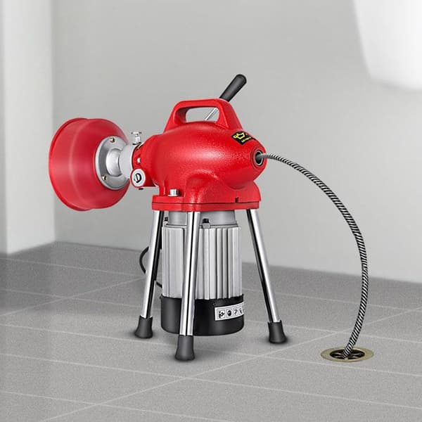 500W 400RPM professionell bärbar elektrisk avloppsmuddermaskin med 8 utbytbara knivar, tvåvägsbrytare, ren kopparmotor, bred användning