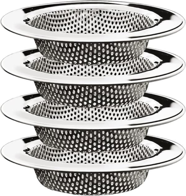 INF Vask silplugg for avløp, 4-pakning - Ytre diameter 11,2 cm