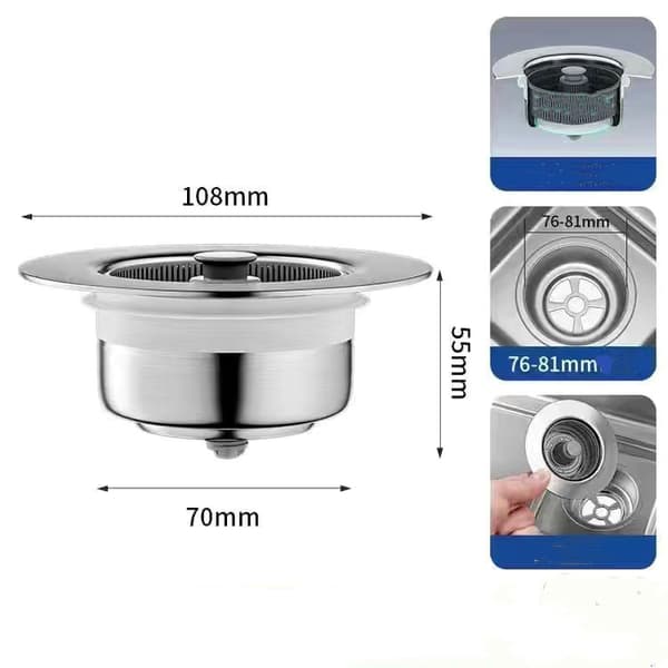 INF Køkkenvask Si Kurv Plug (2-Pak)