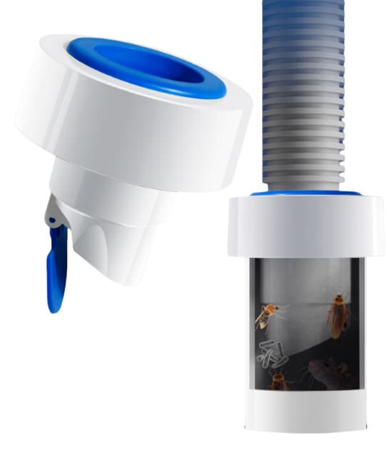 INF 2-pack avløpsstopper, luktblokkerende karstopper 0