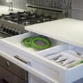 Miniatyrbillede 6 af 6: Lollanda køkken 2 stykker silikone sammenklappelig dræningssi nudelsil, miljøvenlig giftfri let at rengøre
