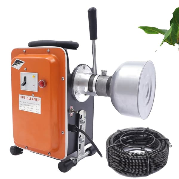 Elektrisk Kloakrørrenser, 750W Motor, 20m Rækkevidde