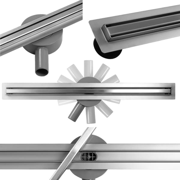 LINEÆR AFLØBSVENTIL CALANI ECO360 SLIM 90 CHROME