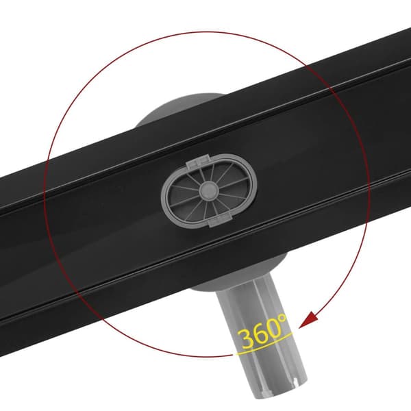 LINEÆR AFLØBSVENTIL REA NEOX PRO 500 BLACK