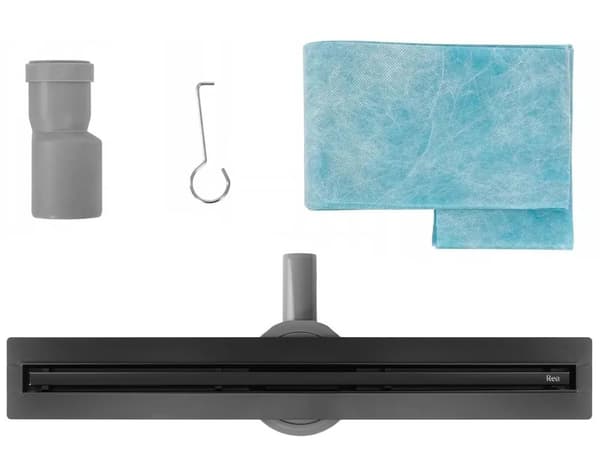 LINEÆR AFLØBSVENTIL REA NEOX SLIM PRO 500 BLACK