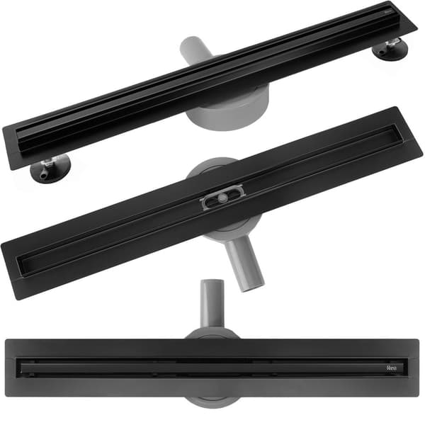 LINEÆR AFLØBSVENTIL REA NEOX SLIM PRO 500 BLACK