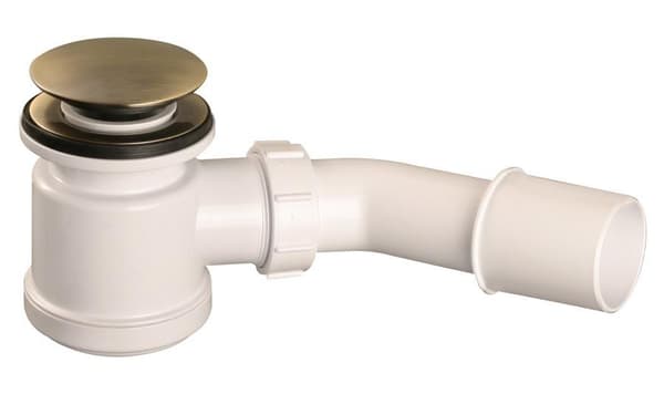 Brusevandssifon klik-klak 50 mm, antik messingfarve