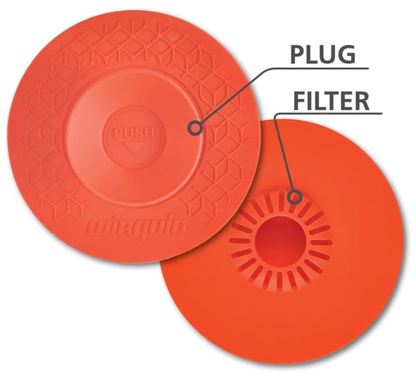 Universal silikonpropp för diskbänk, rosa