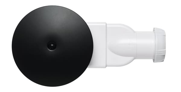 Lav brusevandlås Slim 90 mm, sort svampeagtig