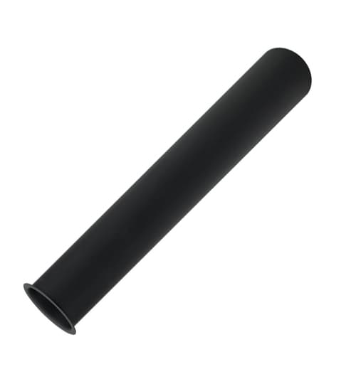 Sifonrør 32 mm med krave, sort, længde 250 mm