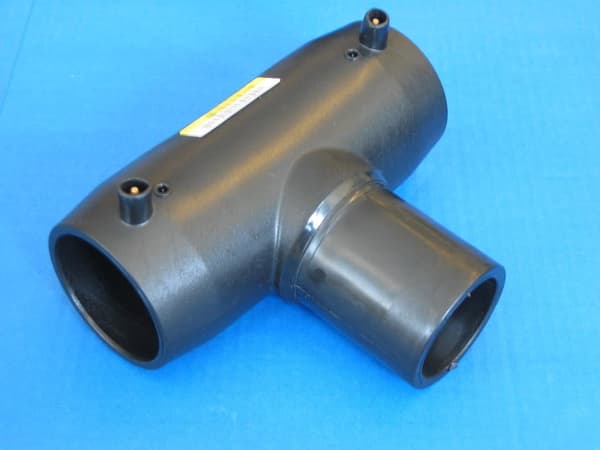 90 grader lige flow elektrofusion tee 40 SDR7.4 SDR11, vand-gas