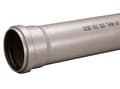 Miniatyrbillede 1 af 2: PVC-HT 110x2,6x500 sanitetsrør, til intern spildevand, askefarvet