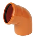 Miniatyrbillede 1 af 2: PVC-bøjning 160/67 til ekstern kloakering