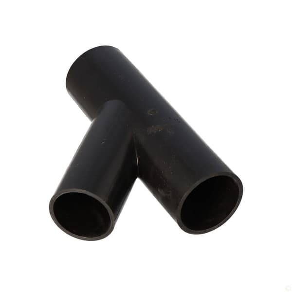 PEHD T-stykke 56x50/45 S12.5, sort, QS (Quick Stream)