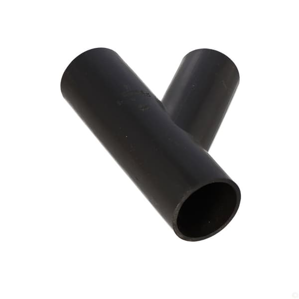 PEHD T-stykke 56x50/45 S12.5, sort, QS (Quick Stream)