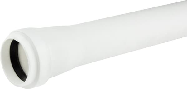 PP-HT rør 32x1,8x250 muffe, sanitær, til intern spildevand, hvid