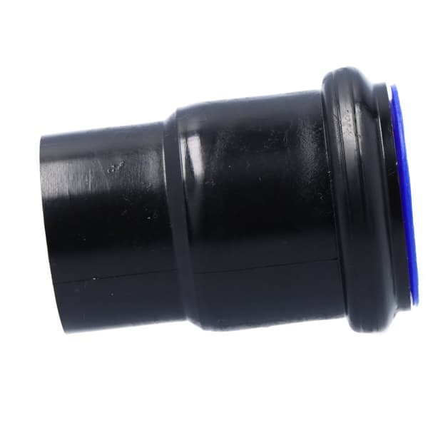 PEHD topnøgle 50mm S12.5 med prop, sort, QS (Quick Stream)