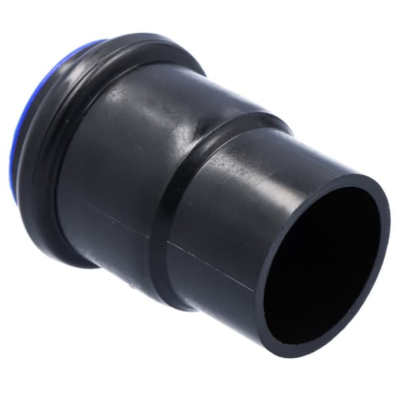 PEHD topnøgle 50mm S12.5 med prop, sort, QS (Quick Stream)