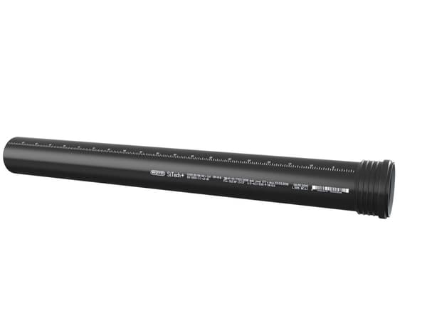 PP-HT Sitech Plus 50x250 sanitærrør, til støjsvag intern kloakering, sort