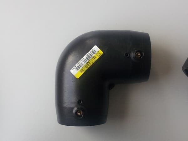 90 graders albue elektrosvejsning 75 SDR7.4 SDR11 SDR13.6 SDR17, vandgas