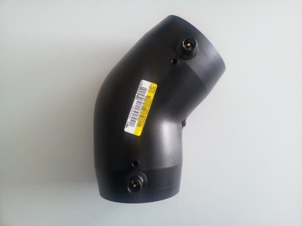 45 graders albue elektrosvejsning 90 SDR7.4 SDR11 SDR13.6 SDR17, vandgas