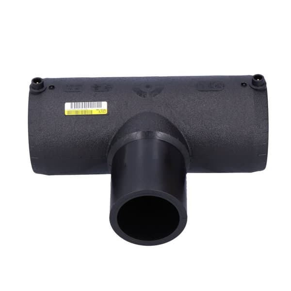 Tee 90 grader lige flow elektrofusion 90 SDR7.4 SDR11 SDR13.6 SDR17, vand-gas