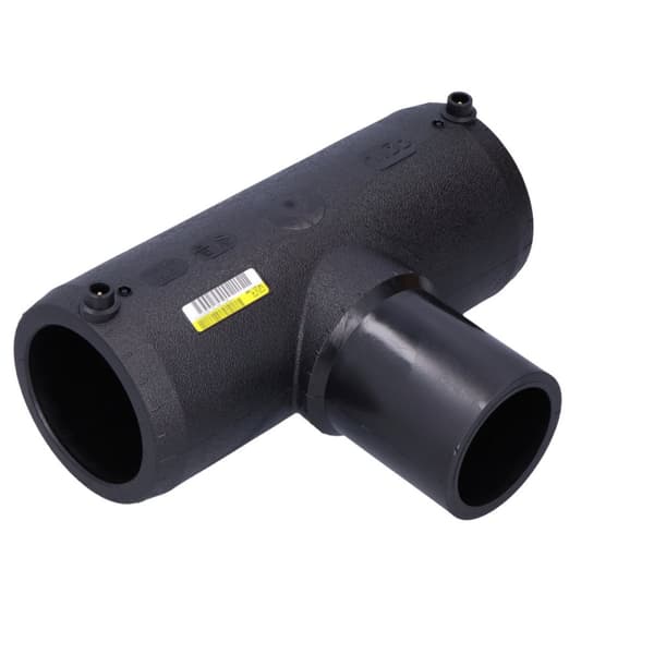 Tee 90 grader lige flow elektrofusion 90 SDR7.4 SDR11 SDR13.6 SDR17, vand-gas