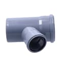 Miniatyrbillede 3 af 4: PP-HT 110x75/67 sanitært T-stykke, til internt spildevand, askefarvet