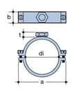 Miniatyrbillede 2 af 2: Stålgreb 50 mm M10 GW indvendig gevind, QS (Quick Stream)