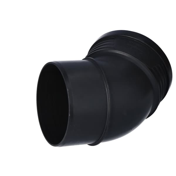 PP-HT Sitech Plus 160/45 saniteettikäyrä, hiljaiselle sisäviemärille, musta